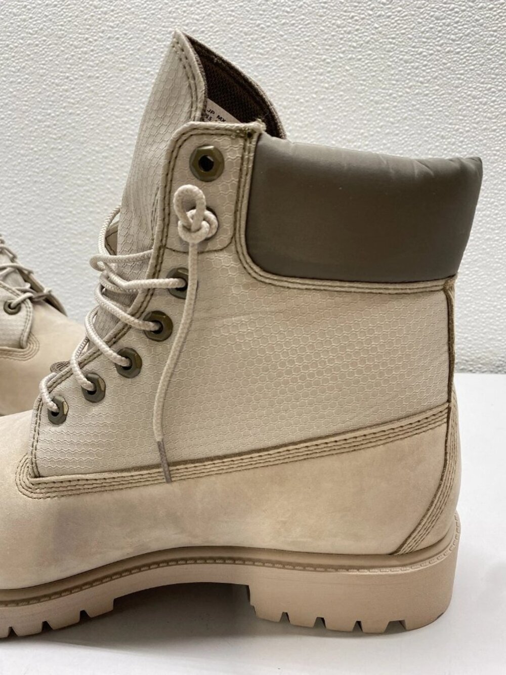 Timberland Mens Heritage 6" Waterproof Leather Nylon Boots Size 11.5 M Beige - Picture 8 of 14